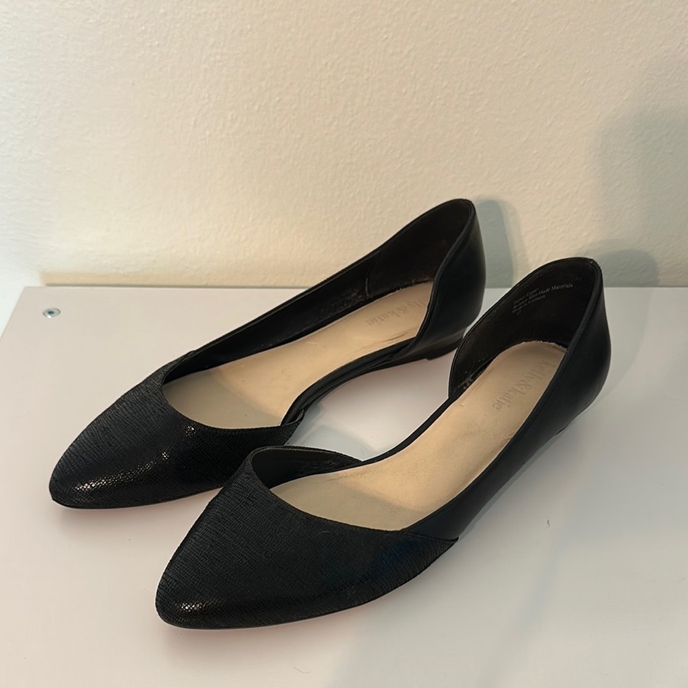 Kelly & Katie Black D’orsay Ballet Flats Size 11